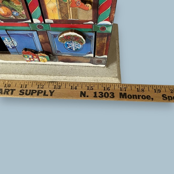 Costco Wooden Advent Calendar Victorian House With Santa 24 Compartment - Picture 13 of 14